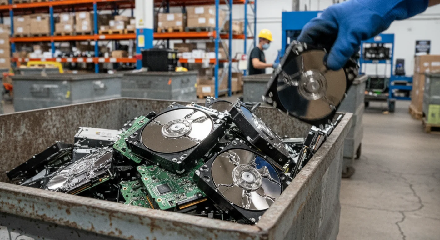 Hard drive destruction